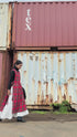 <販売開始 9月19日 金曜日 21:00 〜> INDIGO Tartan Apron Dress / Red・Blue